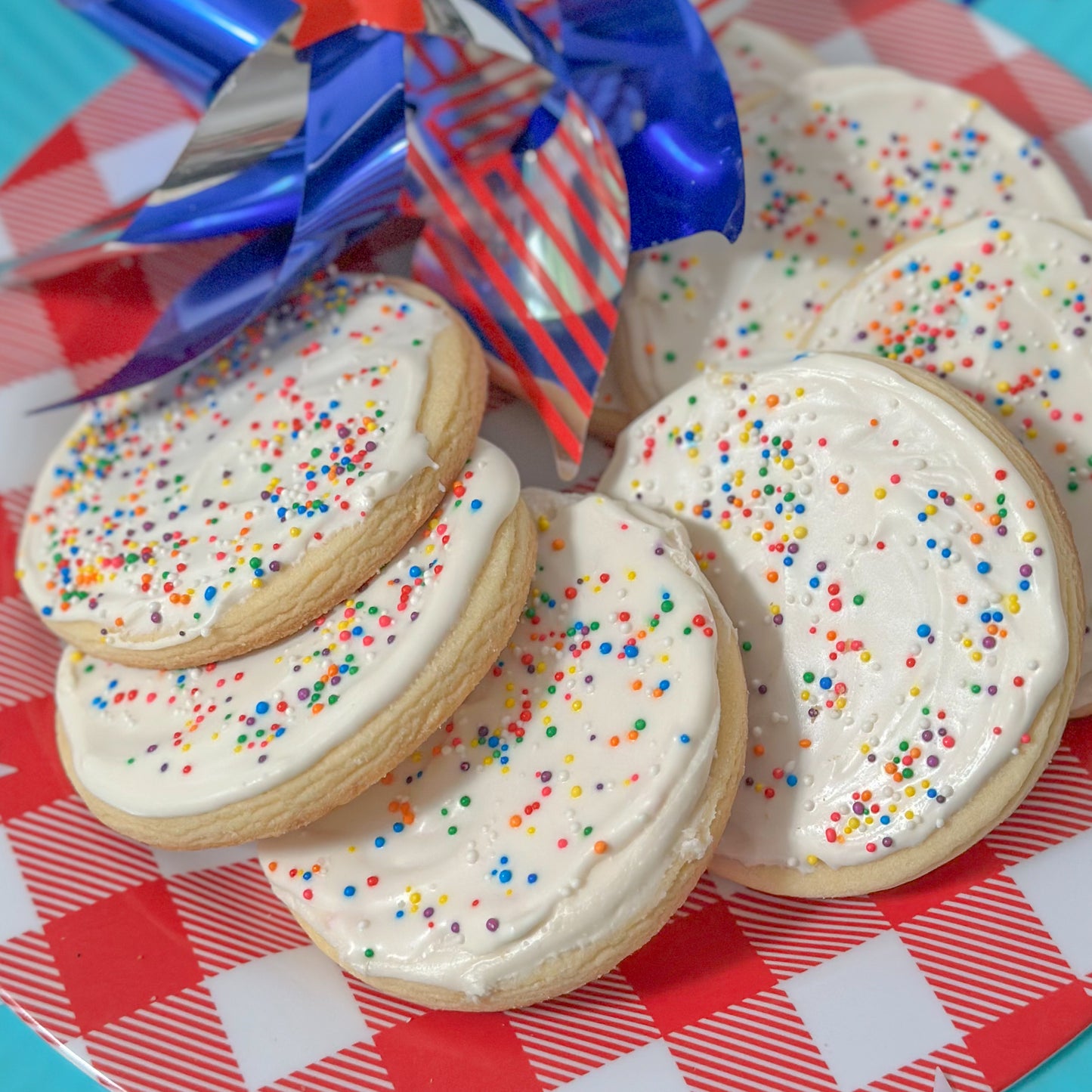 Frosted & Sprinkled Cookies, 1 dozen