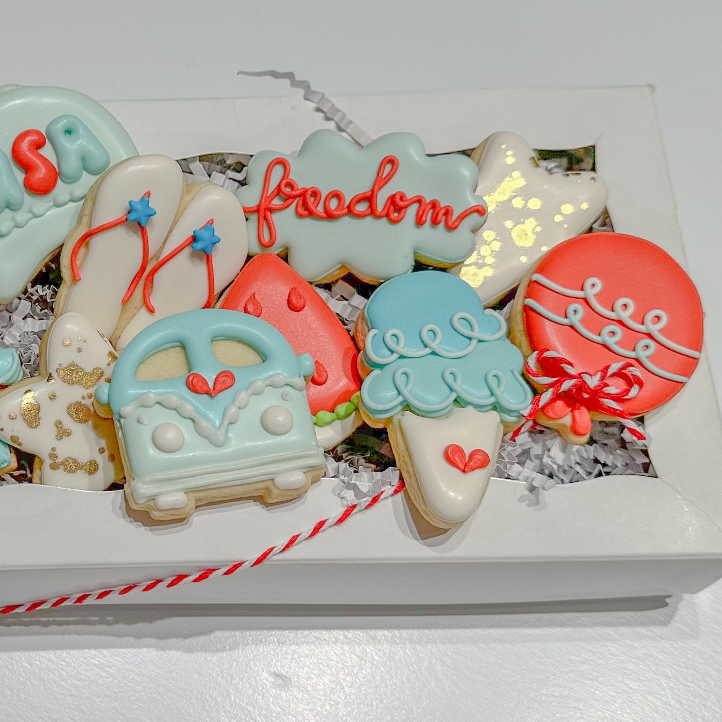 Fourth of July Mini Cookies, 1 Boxed Dozen