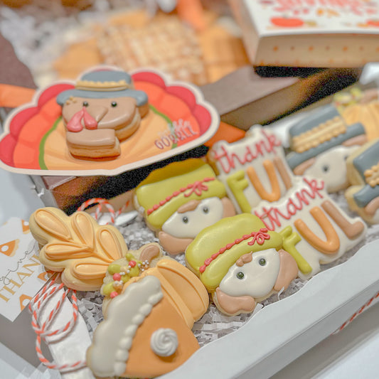 Thanksgiving Mini Cookies, Boxed, 1 Dozen
