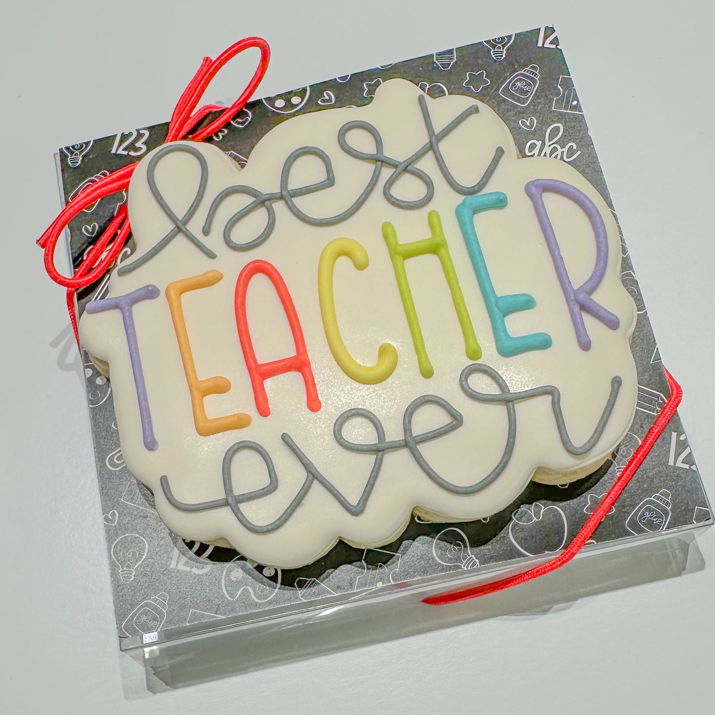 Best Teacher Ever, Individual Cookie , Large