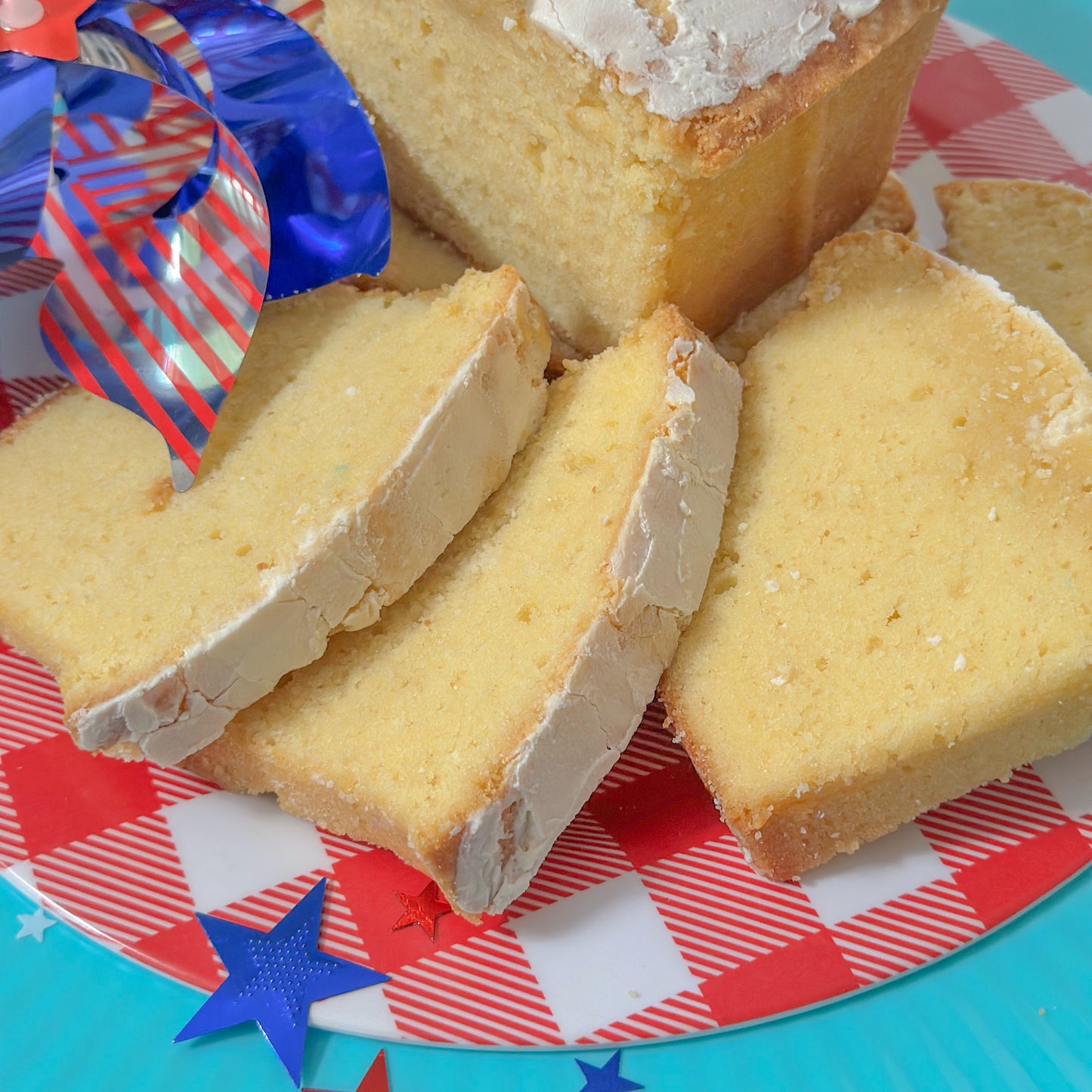 Pound Cake Loaf with Lemon Glaze