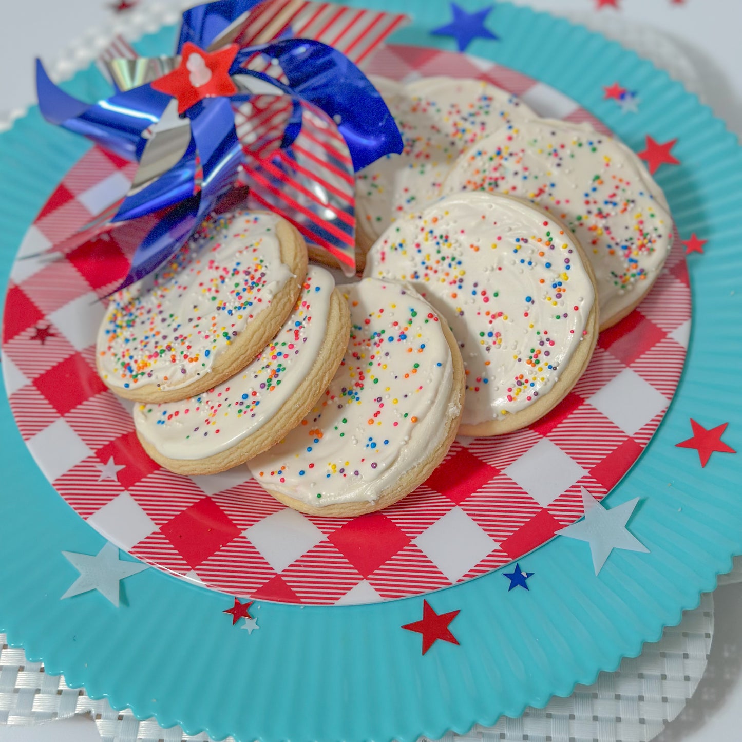 Frosted & Sprinkled Cookies, 1 dozen
