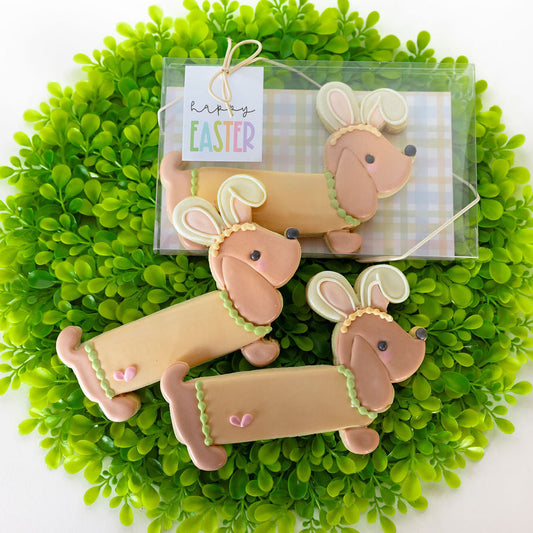 Puppy with Bunny Ears, Individual Cookie