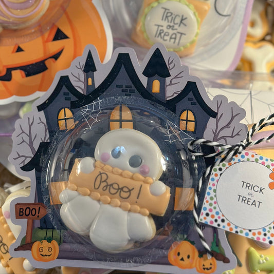 Haunted House Treat Card, 1 Mini Cookie