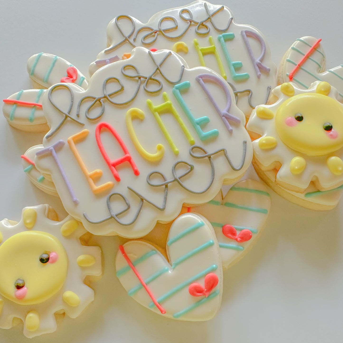 Best Teacher Ever, Individual Cookie , Large