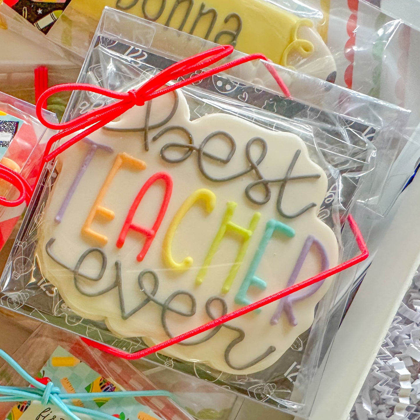 Best Teacher Ever, Individual Cookie , Large