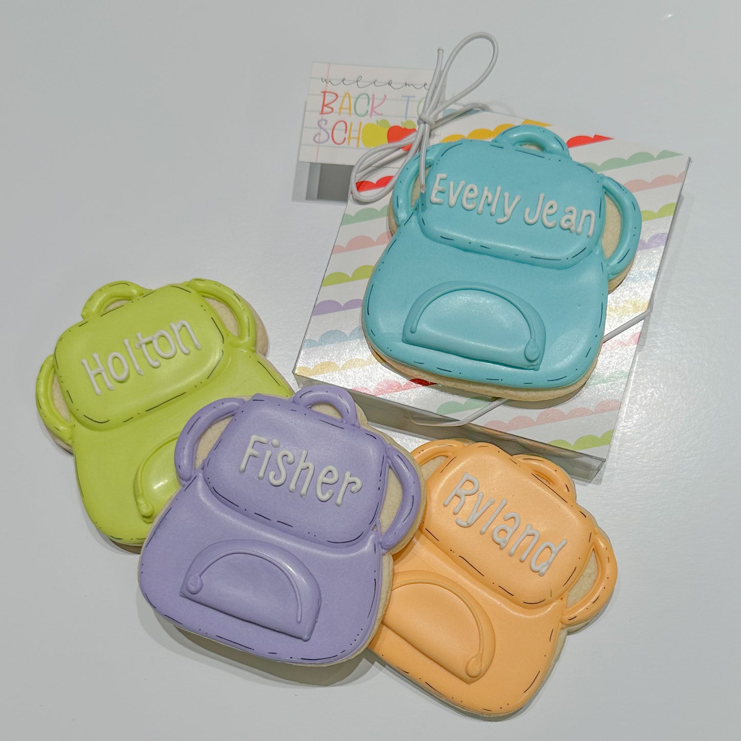 Personalized Back Pack, Individual Cookie, Large
