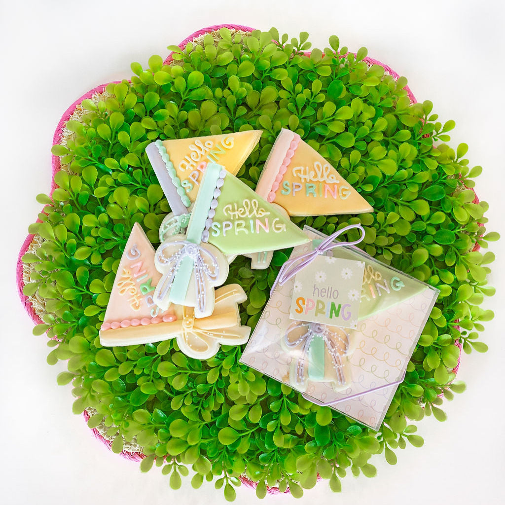 Spring/Easter Flag, Individual Cookie