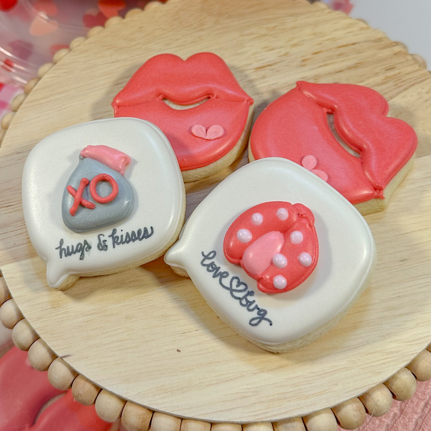 Valentine Cookie Mini Pack, 4 Mini Cookies