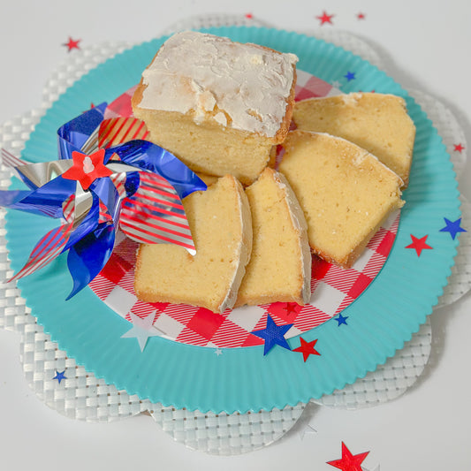 Pound Cake Loaf with Lemon Glaze