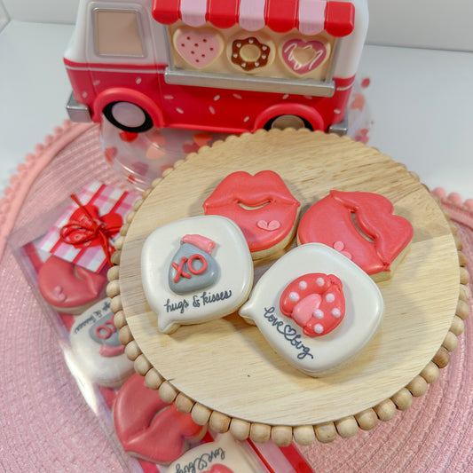 Valentine Cookie Mini Pack, 4 Mini Cookies
