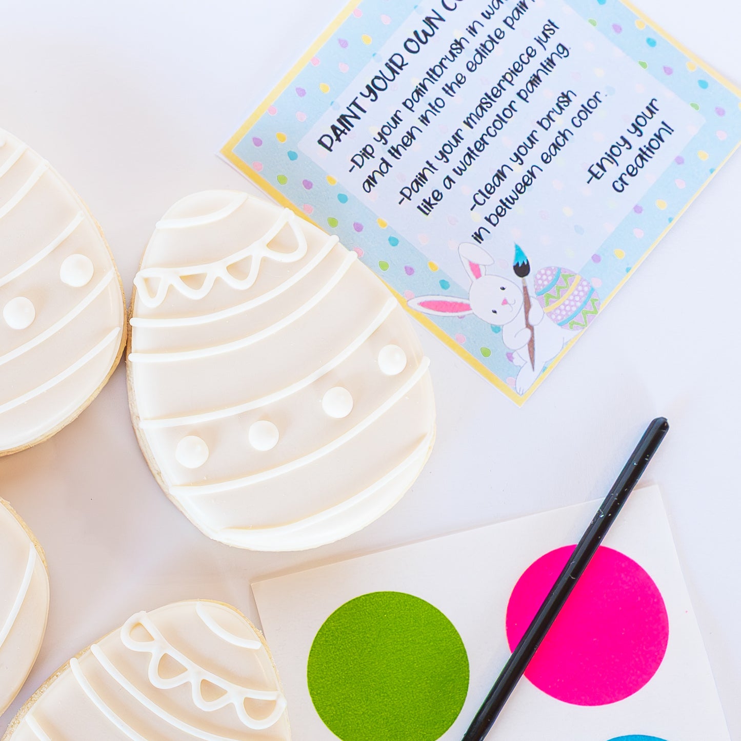 Paint Your Own Easter Egg Cookie Kit, Individual Cookie, Large