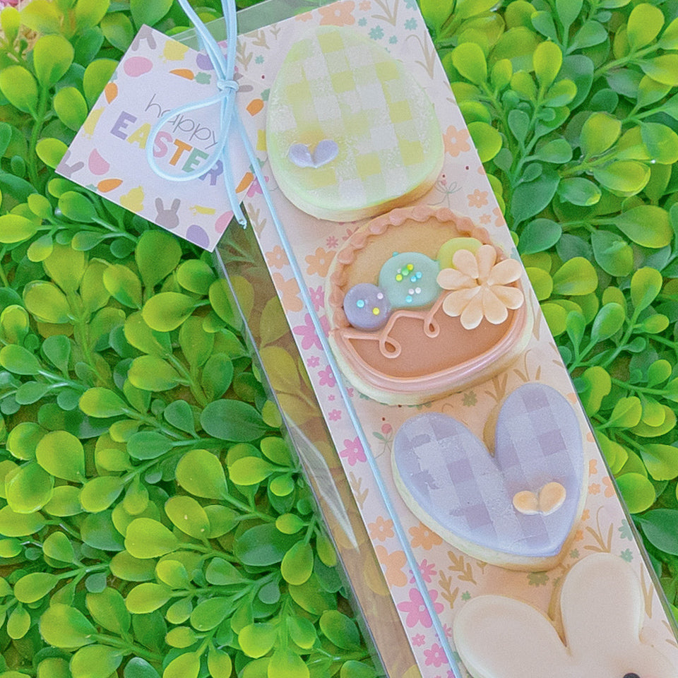 Happy Easter, Mini Cookie, 4 pack